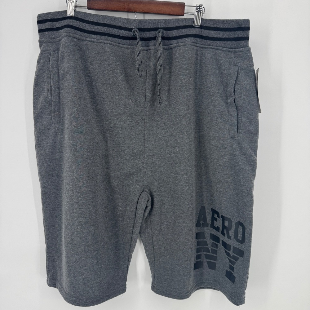 Aeropostale Mens 4XL Shorts Sweats Loungewear Maximum Comfort Heather Gray 11"